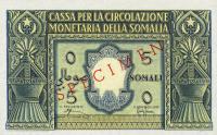 p12s from Italian Somaliland: 5 Somali from 1950